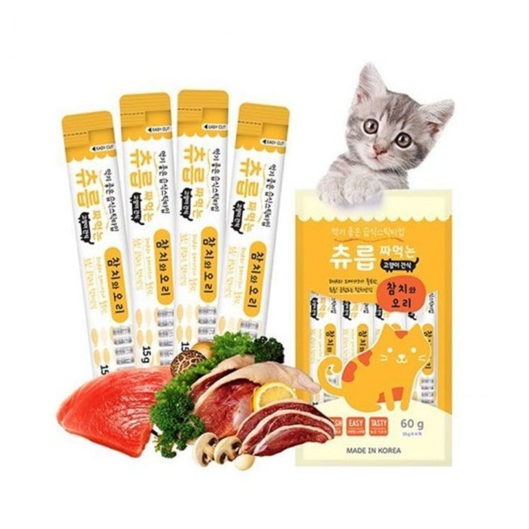 ขนมแมว ชูรุบ รสทูน่าและเป็ด 60g