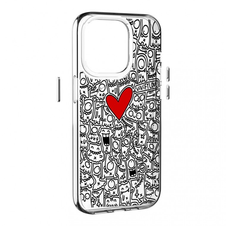 เคส Graffiti Love Pattern Magsafe Transparent