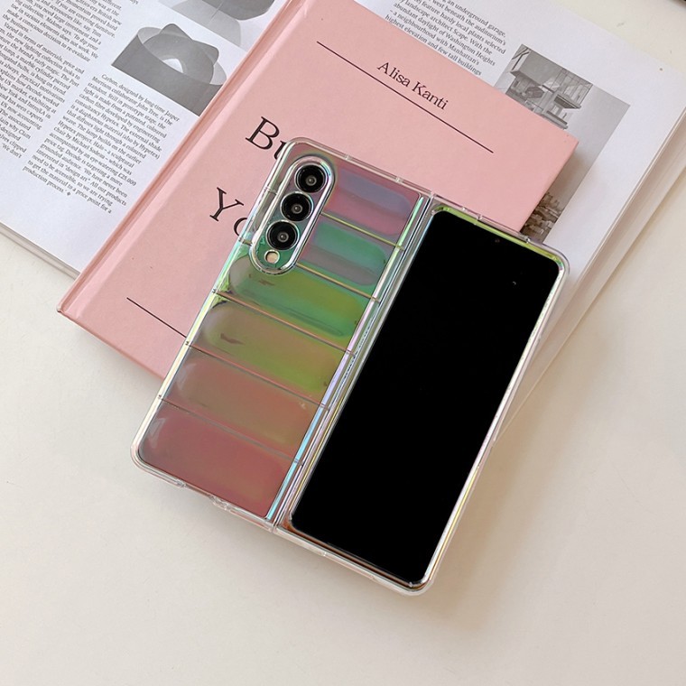 เคส Z Fold Gradient Laser Aurora สำหรับ Galaxy Z Fold3 Z Fold4 Z Fold5 Z Fold6