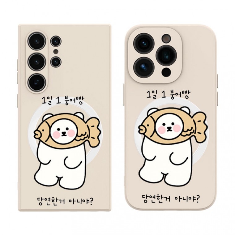 เคส Bungeoppang Bear Magsafe Fabric