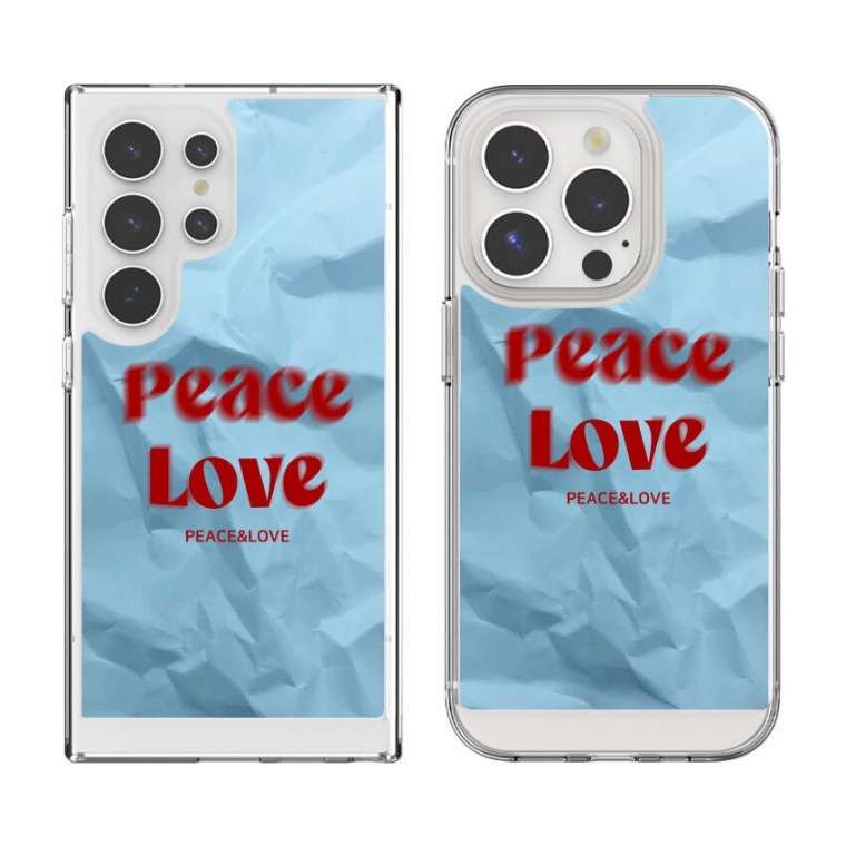 เคส Peace Love Transparent