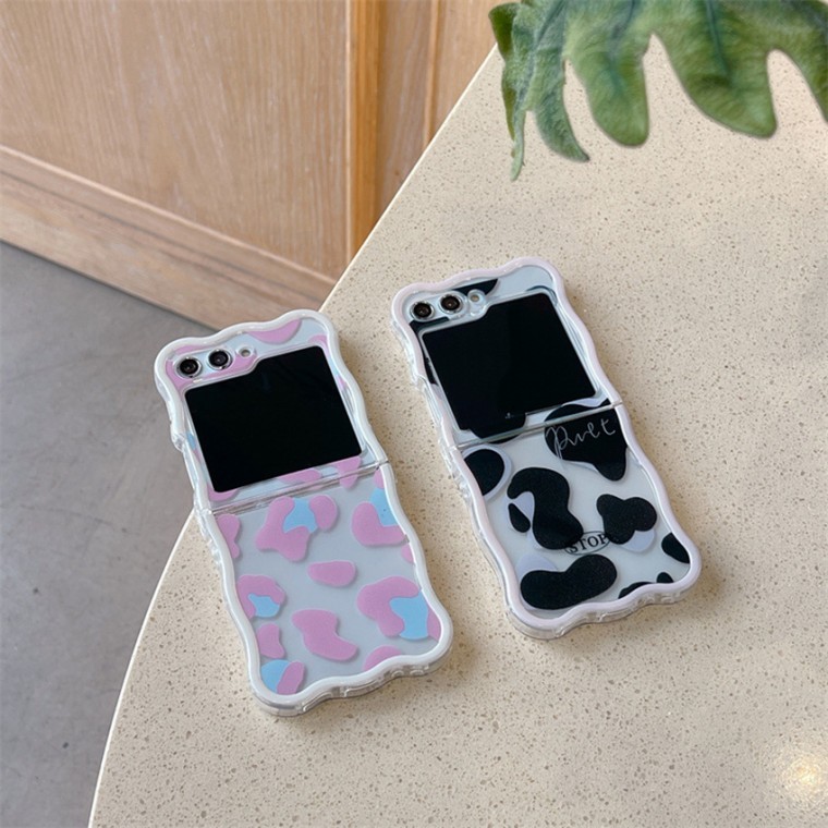 เคส Z Flip Waterdrop Pattern TPU สำหรับ Galaxy Z Flip6 Z Flip5 Z Flip4 Z Flip3