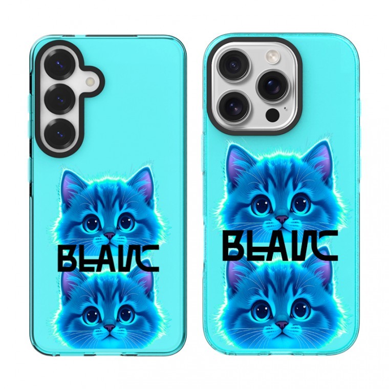 เคส Blue Miu Blanc Jelly Bumper สำหรับ iPhone 16 15 14 13 Pro Pro Max Galaxy S25 S24 S23 S22 S21