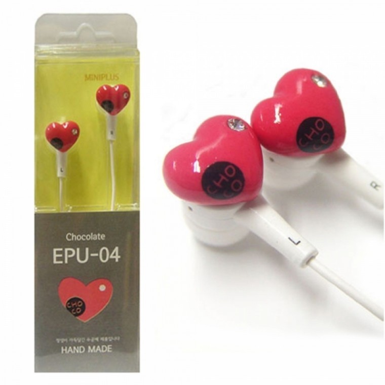 Mini Plus หูฟังสมาร์ทโฟนจิ๋ว Pink Choco (EPU-04)