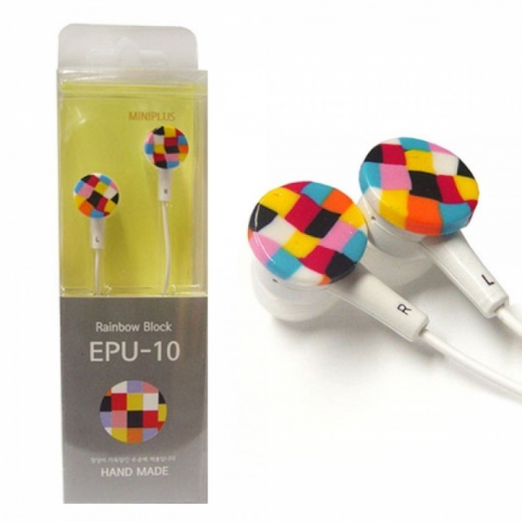 Mini Plus หูฟังสมาร์ทโฟนจิ๋ว Rainbow (EPU-10)