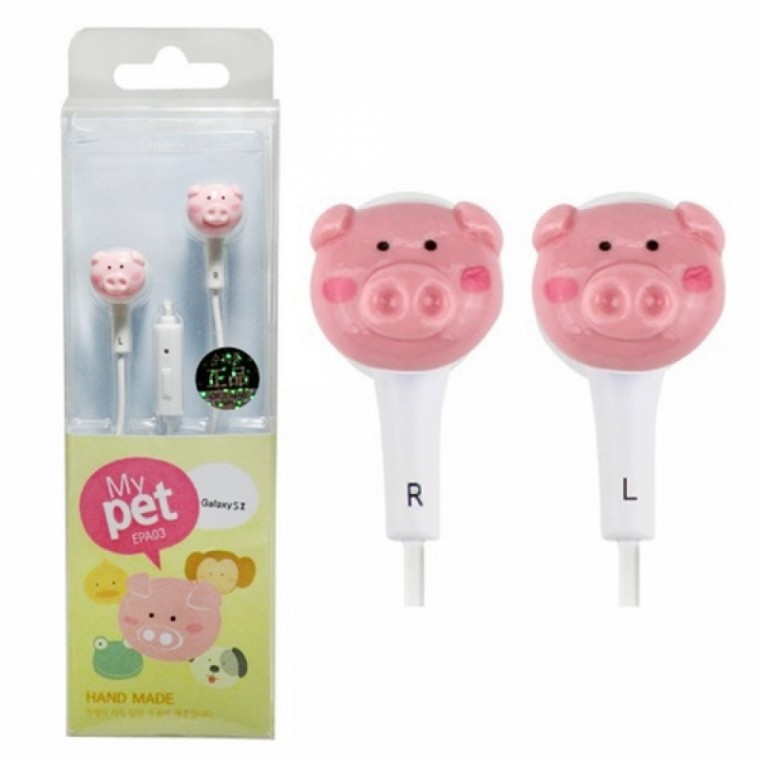 Mini Plus หูฟังสมาร์ทโฟนจิ๋ว Pig (EPA-03)