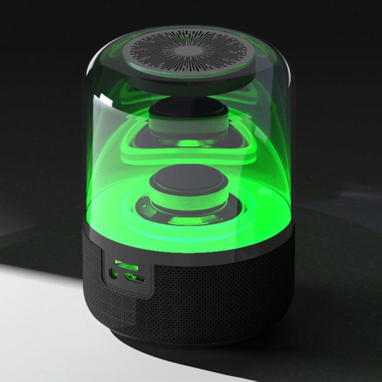 Actto ลำโพงบลูทูธพร้อมไฟ LED Mood Light รูปทรงสวยงาม