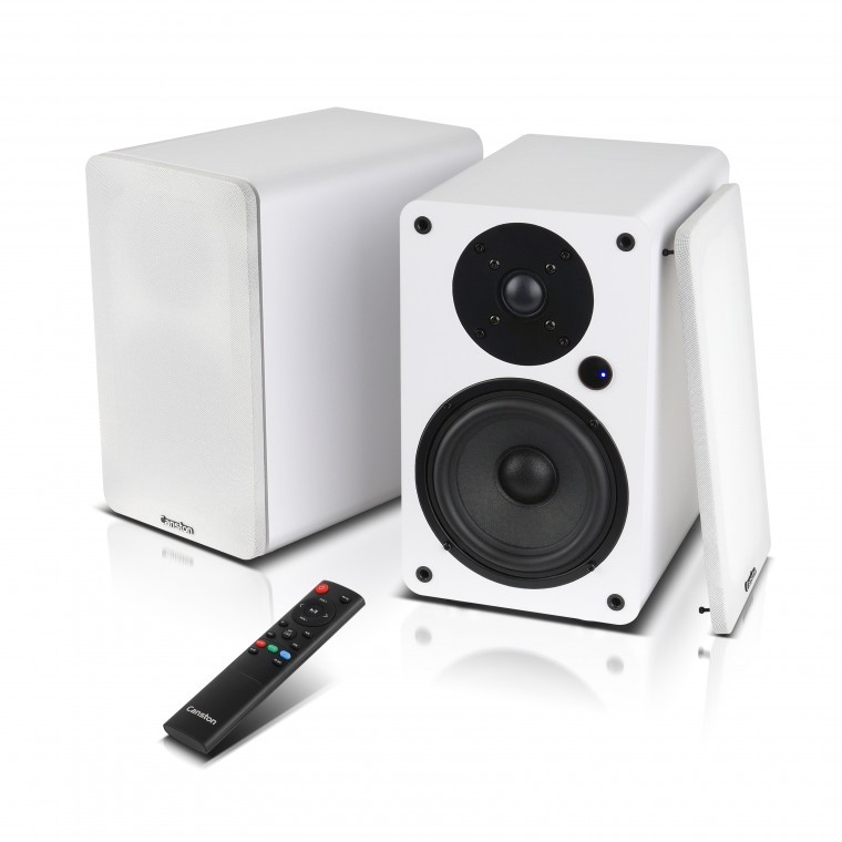 Canston R60BT 2 Channel Bluetooth Bookshelf สำหรับ PC คอมพิวเตอร์ TV Speaker