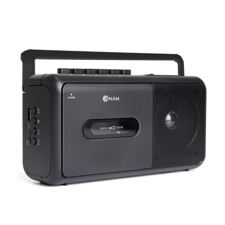 เครื่องเล่นเทปคาสเซ็ตต์ MP3 พกพาพร้อมวิทยุ บันทึกเสียง