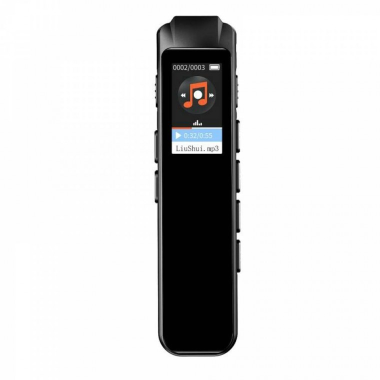 เครื่องบันทึกเสียงพกพา XPOD Voice Recorder พร้อมการเล่นซ้ำช่วง, ลำโพงในตัว, เครื่องเล่น MP3, เครื่องบันทึกเสียงดิจิทัลแบบพกพาสำหรับการบรรยาย ภาษา