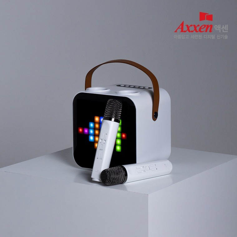 ลำโพงบลูทูธไร้สาย Axen K200 พร้อมไมโครโฟนคู่แบบพกพาและชาร์จไฟได้