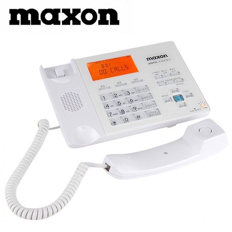 เครื่องบันทึกเสียงการโทร Maxon 120 พร้อมโทรศัพท์บ้านและระบบตอบรับอัตโนมัติ