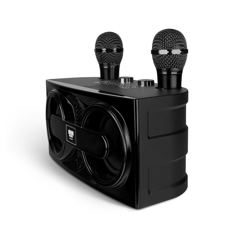 เครื่องคาราโอเกะ Navi พร้อมไมโครโฟนคู่และลำโพงบลูทูธในตัว NV81-AMP30