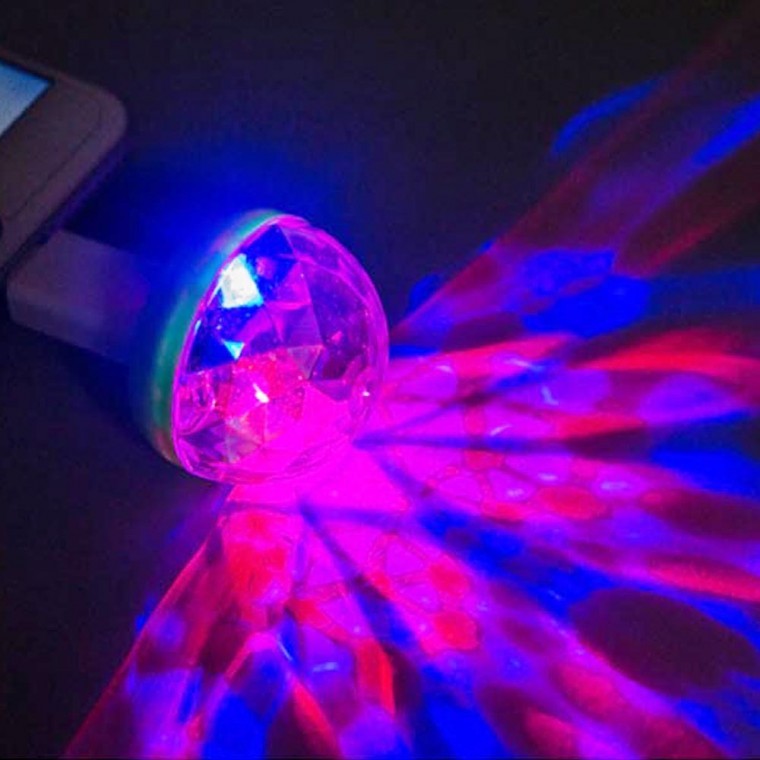 ไมโครโฟนบลูทูธพร้อมไฟ LED สำหรับคาราโอเกะและเชื่อมต่อ USB