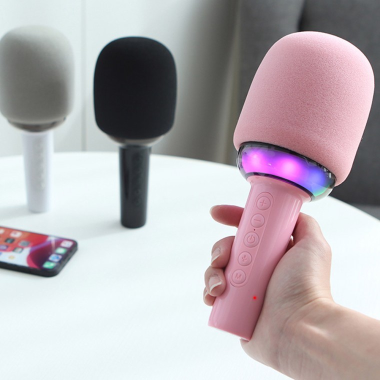 ไมโครโฟนไร้สาย Playgo P154 แบบพกพา Bluetooth V5.1 พร้อมเอฟเฟกต์เสียงสะท้อนและไฟ RGB Equalizer