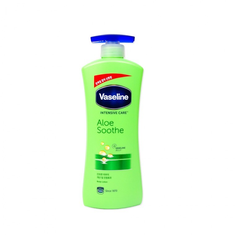 Vaseline Intensive Care Aloe Soothe Lotion (600ml) โลชั่นบำรุงผิว อะโลเวร่าโลชั่น