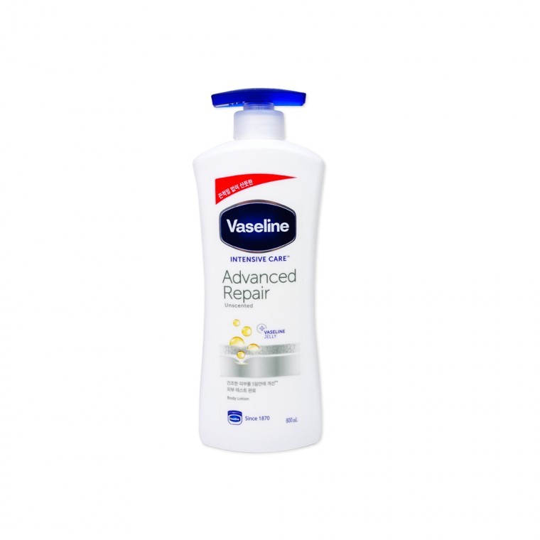 Vaseline Advanced Repair Lotion (600ml) โลชั่นบำรุงผิวสำหรับผิวแพ้ง่าย