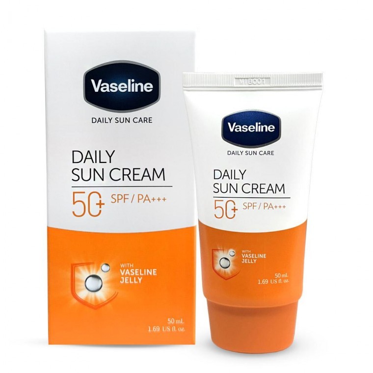 ซันบล็อก วาสลีน เดลี่ ซันแคร์ ซันครีม SPF50 PA 50มล. ครีมกันแดด