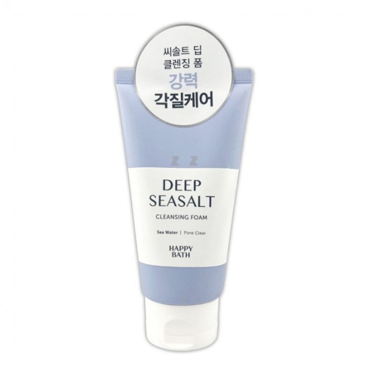 Happy Bath Foam Cleansing Makeup Remover สำหรับผลัดเซลล์ผิว Cleansing Foam 150ก.
