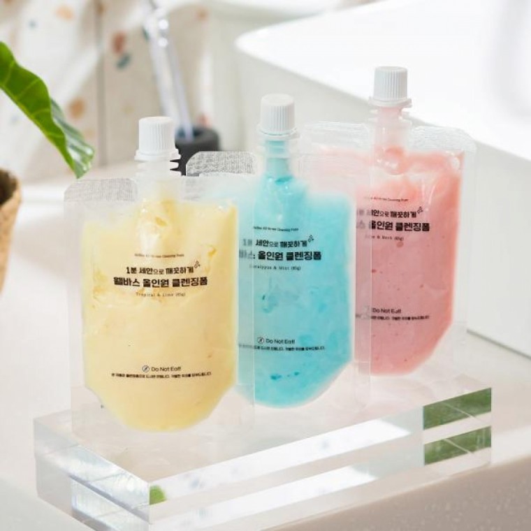 Wellbath All-in-One Cleansing Foam Sherbet 85ก. ผลิตในเกาหลี