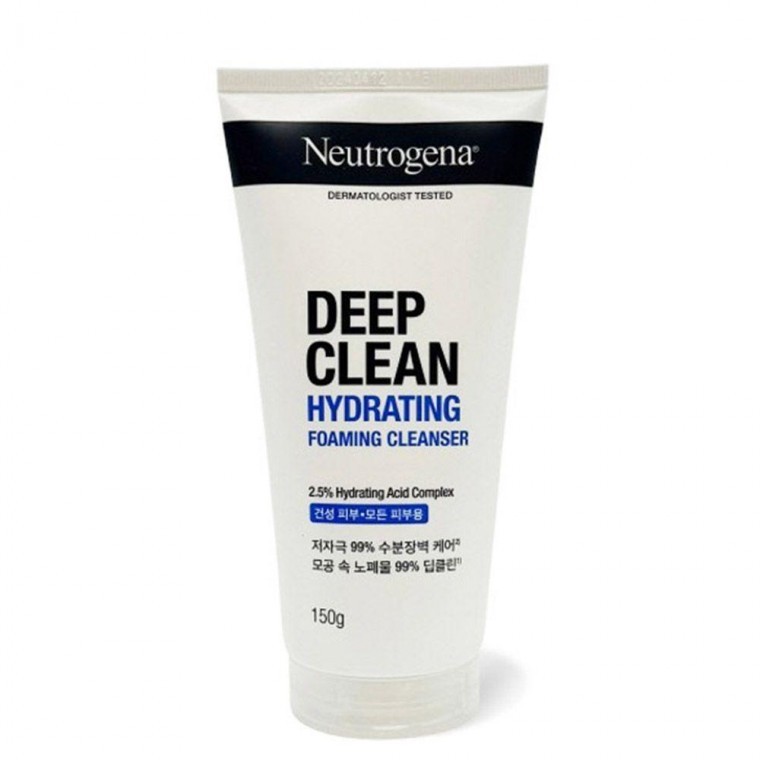 Neutrogena Hydrating Foaming Cleanser สำหรับผิวแห้ง Cleansing Foam, Cleansing Oil, Face Wash Oil, Cleansing Oil