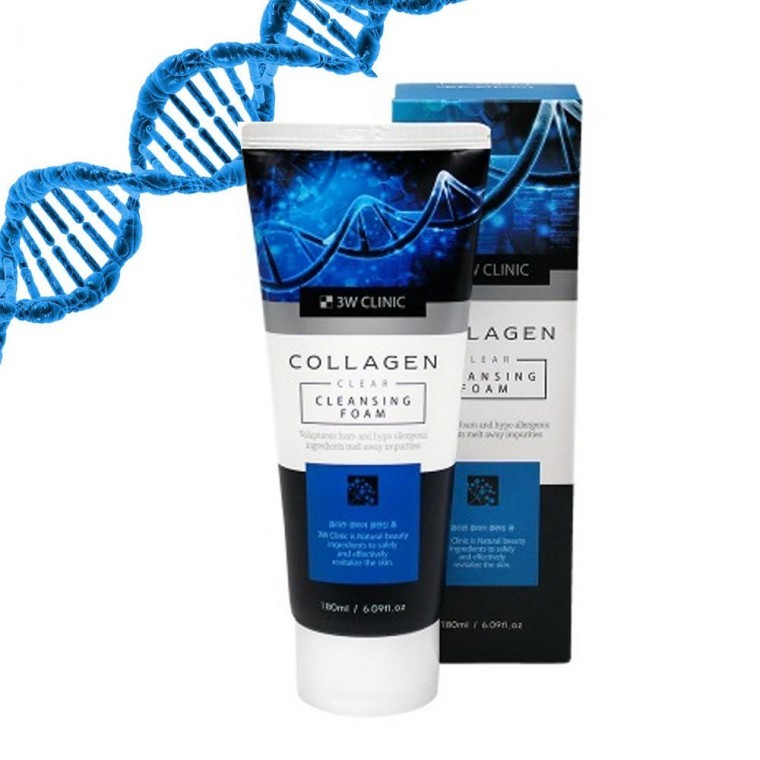 Collagen 3 Clear Cleansing Foam 180มล. Cleanser Foam Cleansing