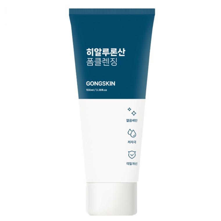 Gongskin Low Molecular Hyaluronic Acid Foam Cleansing 100มล. x 1 ชิ้น ให้ความชุ่มชื้น สัมผัสเนียนนุ่ม