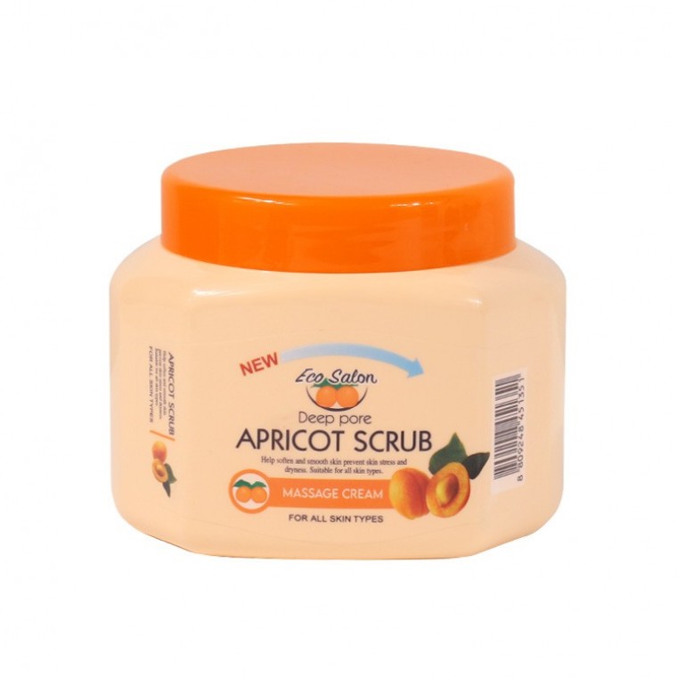 กำจัดคราบเครื่องสำอาง / Eco Salon Apricot Scrub Foam Cleansing 500ก.