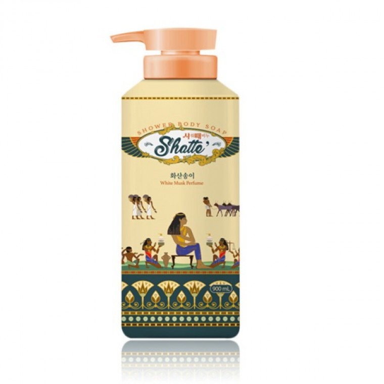สบู่ขัดผิว Mugunghwa Shower Scrubber Volcanic Soil Exfoliating Body Wash 900มล.