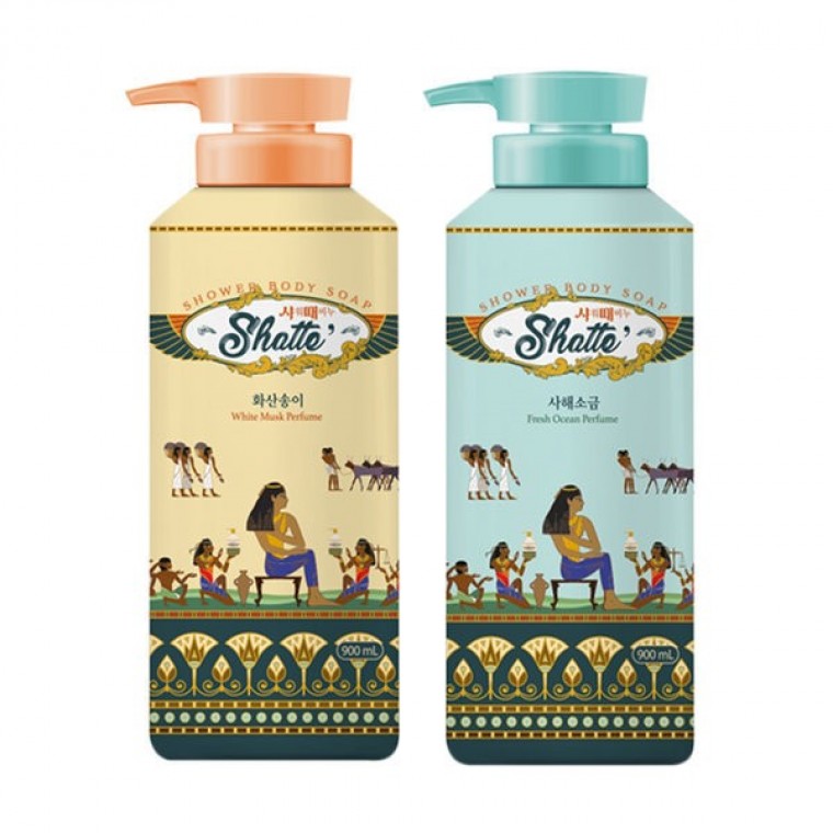 สบู่ขัดผิว Mugunghwa Shower Scrubber Salt + Volcanic Soil 900ก. (รวม) x 2 ชิ้น