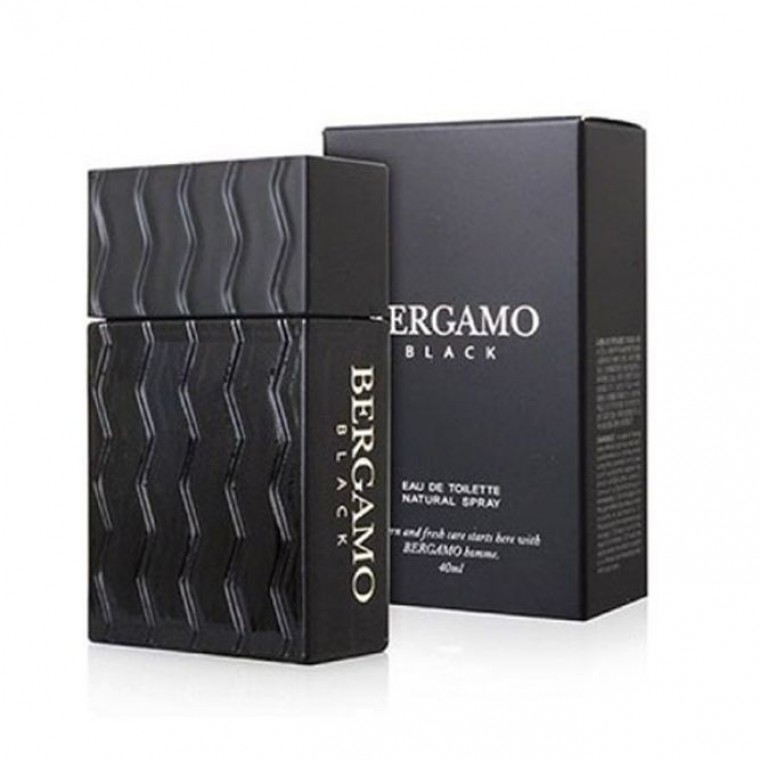 Bergamo Men's Perfume Eau de Toilette Black Men's Perfume 40มล.
