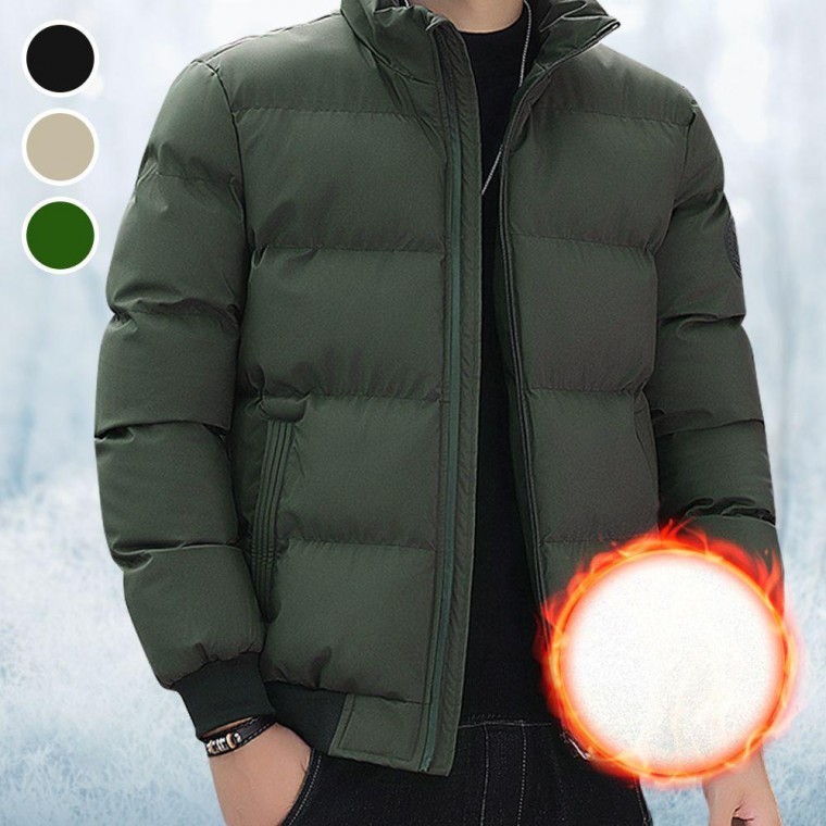 1+1 แจ็คเก็ตฤดูหนาว กันหนาว น้ำหนักเบา ควิลท์บุนวม เสื้อนอกแบบครอป เสื้อสั้นสำหรับผู้หญิง ผู้ชายในฤดูใบไม้ร่วง