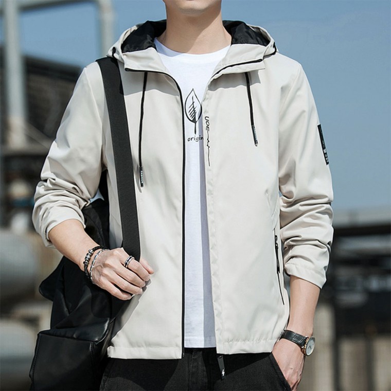 เสื้อแจ็คเก็ตบอมเบอร์สำหรับผู้ชาย เสื้อกันลมสำหรับฤดูใบไม้ผลิ