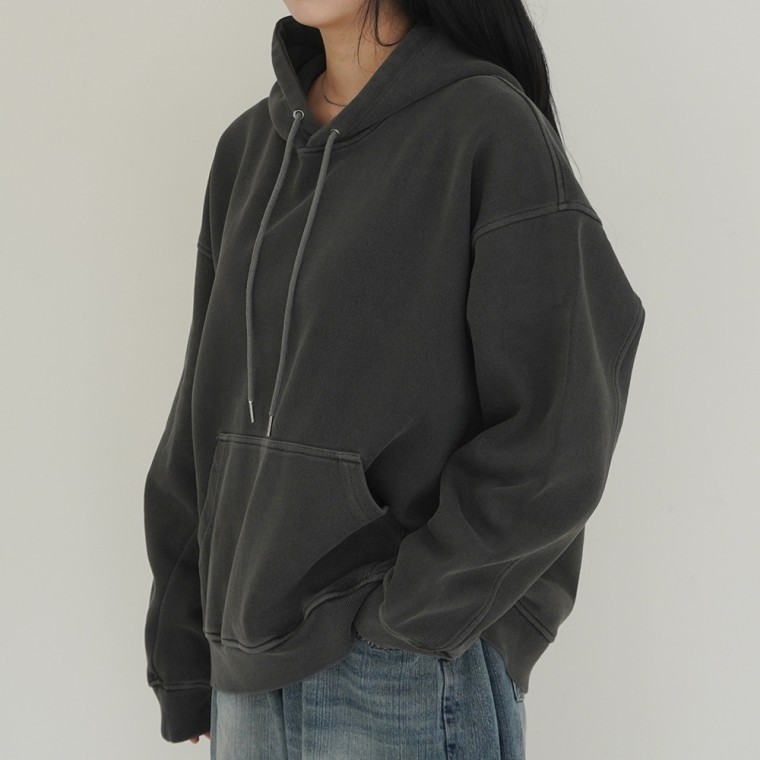 เสื้อฮู้ดโอเวอร์ไซส์ SANS ผลิตเอง [เสื้อฮู้ดผ้าฟอกสีสำหรับใส่ได้ทั้งชายและหญิง สเวตเตอร์ เสื้อยืด สตรีท ขนาดใหญ่พิเศษ สำหรับคู่รัก]