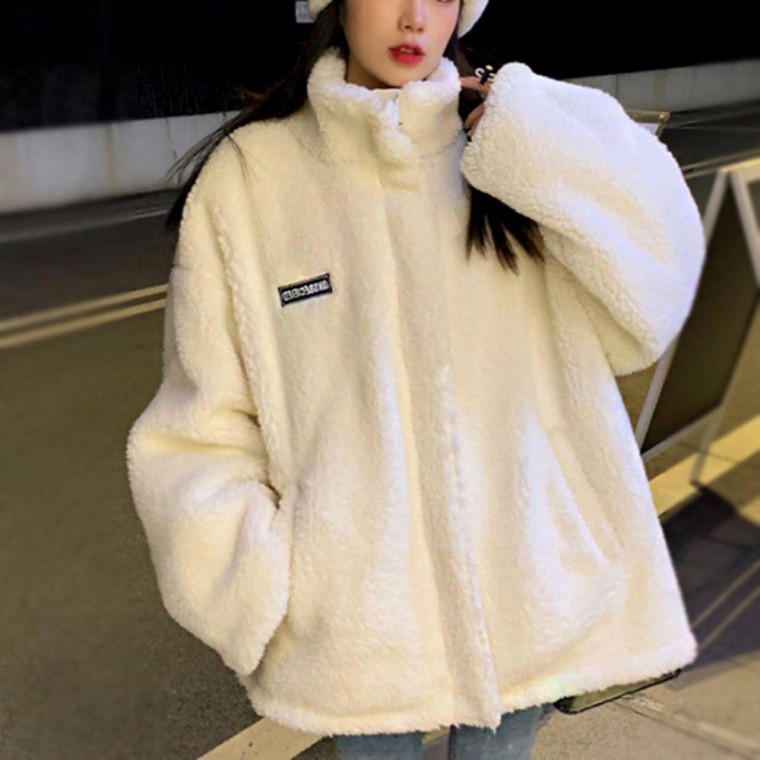เสื้อแจ็คเก็ตผ้าฟลีซน่ารักสำหรับผู้หญิง, เสื้อคลุมใส่ได้ทุกวันในฤดูหนาว, เสื้อกันหนาว, แพดดิ้ง, แจ็คเก็ตขนเป็ดสำหรับผู้หญิง
