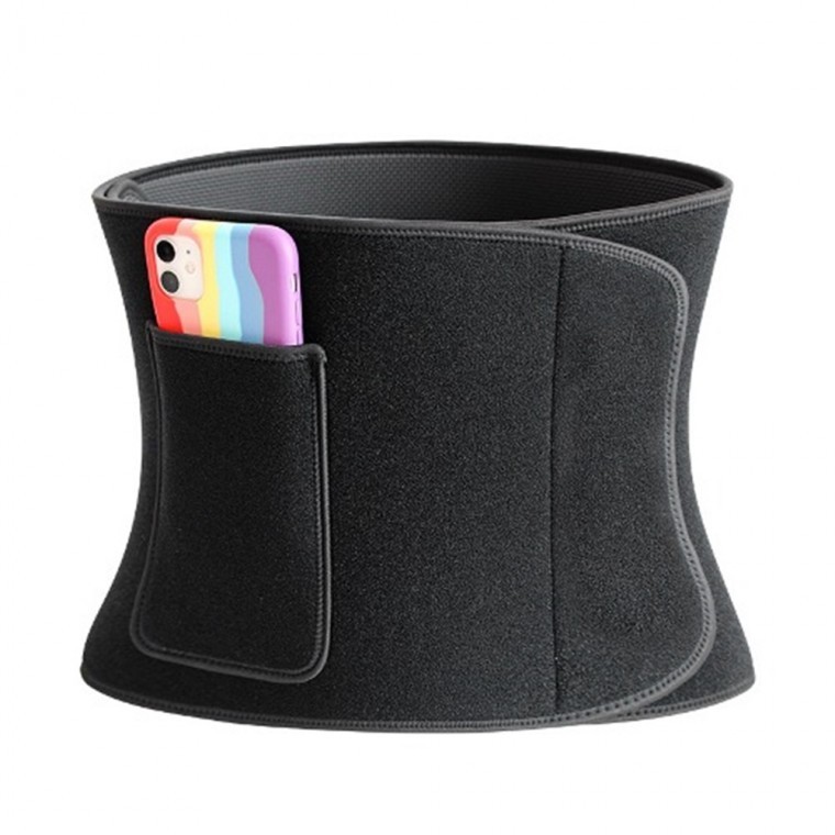 เข็มขัดซาวน่าผ้า Neoprene มีช่องเก็บสมาร์ทโฟน VNG