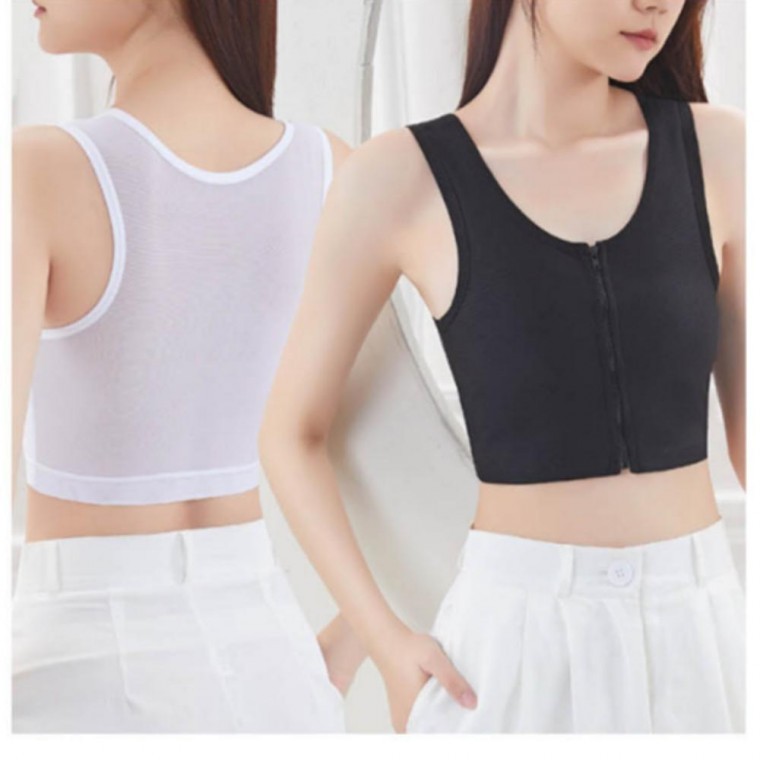 เสื้อกั๊กซิปกระชับสัดส่วนแบบบาง ระบายอากาศดี เหมาะสำหรับฤดูร้อน สำหรับผู้หญิง