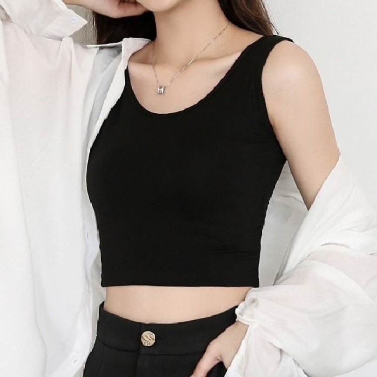 เสื้อกล้ามครอปสำหรับผู้หญิง 3 สี