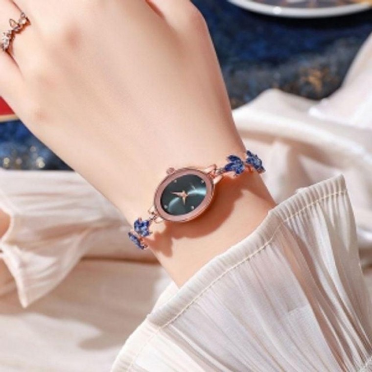 นาฬิกาข้อมือผู้หญิง Karin Slide (สีน้ำเงิน) แฟชั่น