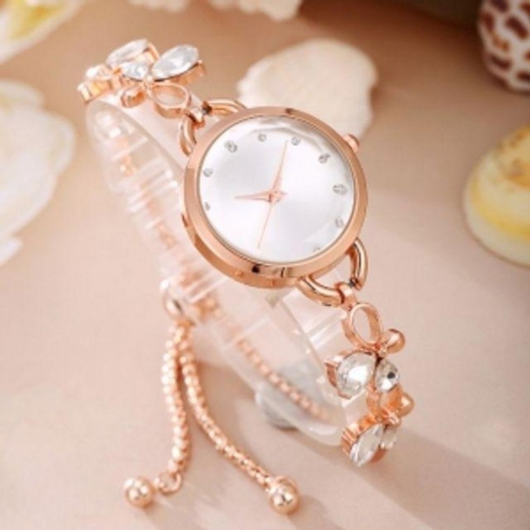 นาฬิกาข้อมือผู้หญิง Floang Slide (Rose Gold) แฟชั่น