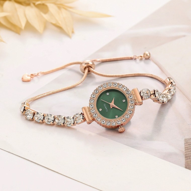 นาฬิกาข้อมือผู้หญิง Chloe Slide (สีเขียว)