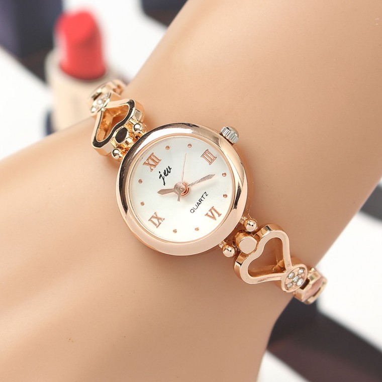 นาฬิกาข้อมือผู้หญิง Fall in Heart (สีทอง)