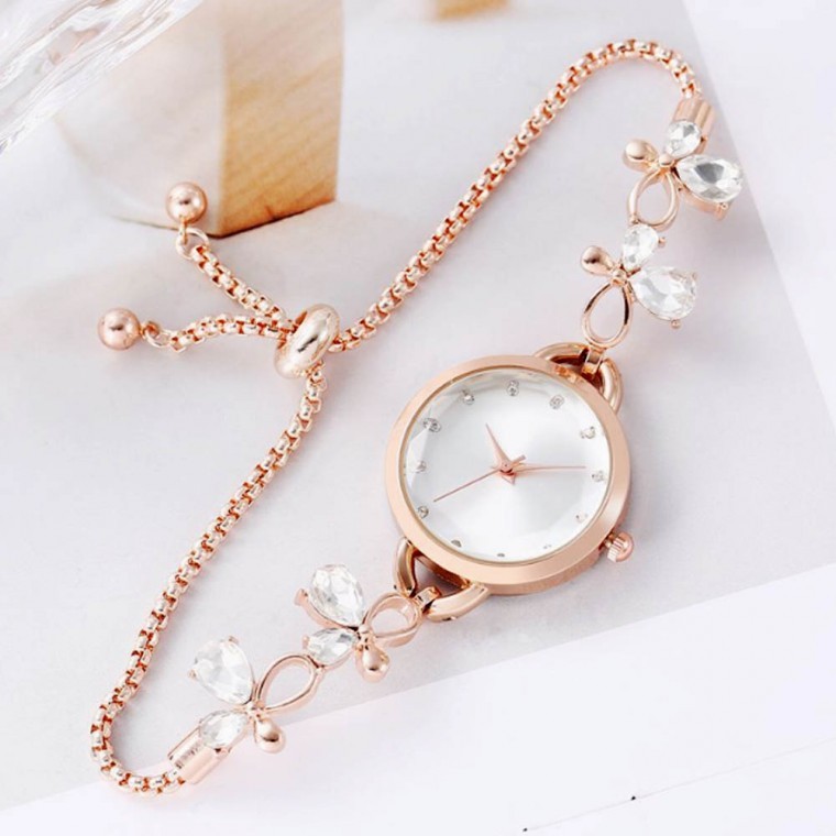 นาฬิกาข้อมือผู้หญิง Floang Slide (Rose Gold)