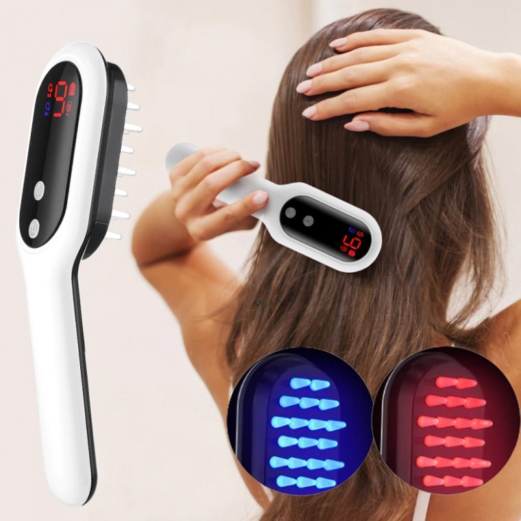เครื่องนวดหนังศีรษะ MAX Scalp Beam, เลเซอร์บำรุงหนังศีรษะ, แปรงนวดสั่นสะเทือน, ดูแลเส้นผม
