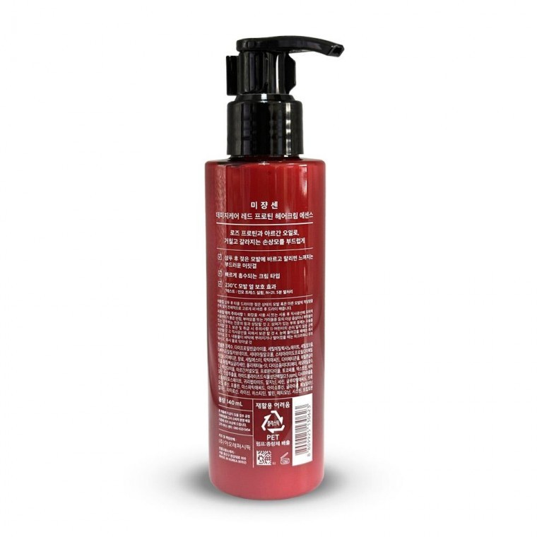โปรตีนบำรุงผม Mise en scène Damage Care Red Protein, ครีมบำรุงผมสำหรับผมเสีย 140 มล., น้ำมันบำรุงผม