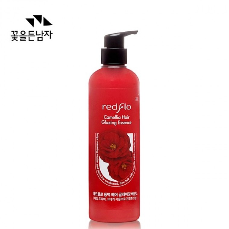 Kkoteuldeunnamja Red Flo Camellia Hair Glaze Essence 500 มล.