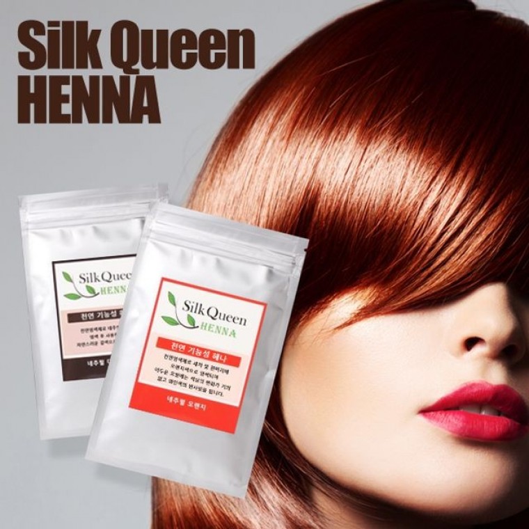 ยาย้อมผม Silk Queen สำหรับผมขาว เฮนน่าธรรมชาติ
