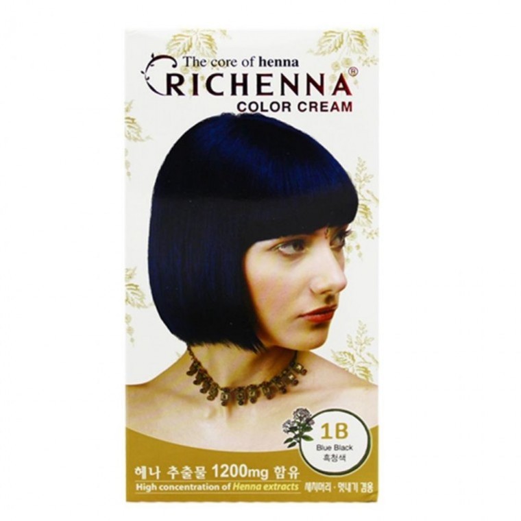 ยาย้อมผม Ricena สีน้ำเงิน สำหรับผมขาว
