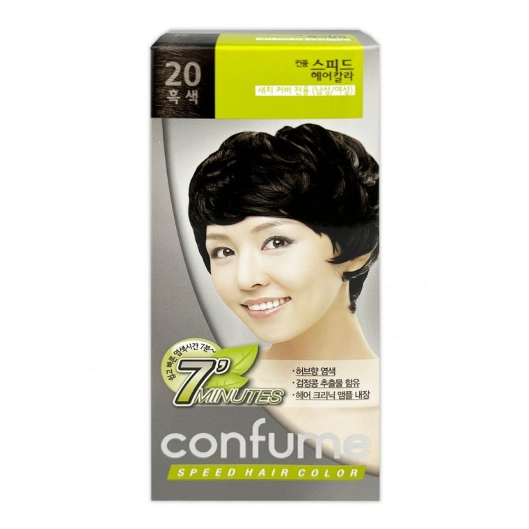 ยาย้อมผม Fruit Nara Speed 1P สำหรับปิดผมขาว สีดำ