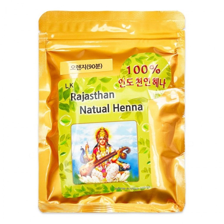 ยาย้อมผม Silk Flora Henna Orange 100g เฮนน่าธรรมชาติจากอินเดีย